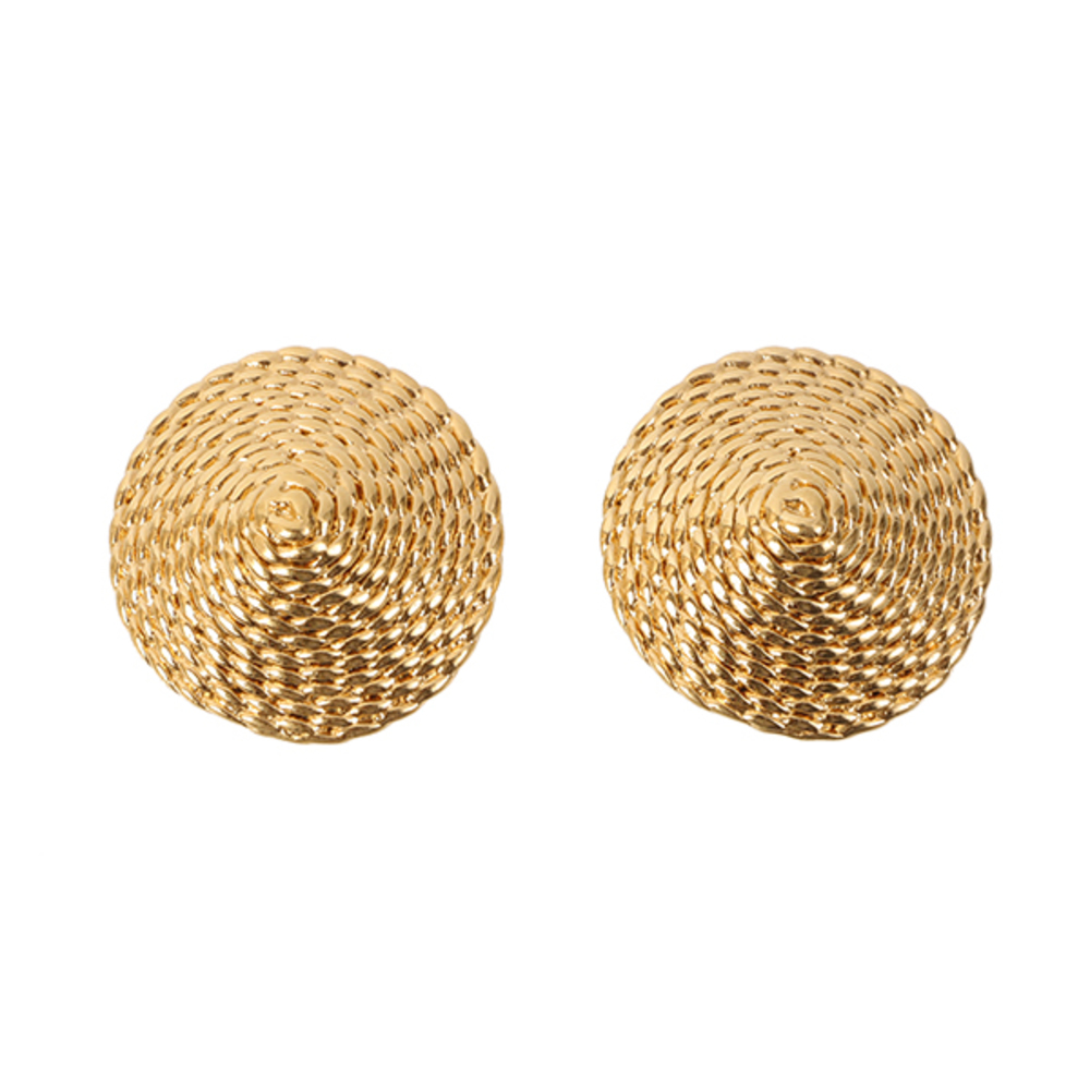 DIOR Round Twist Design Earrings - Picture 1 of 3